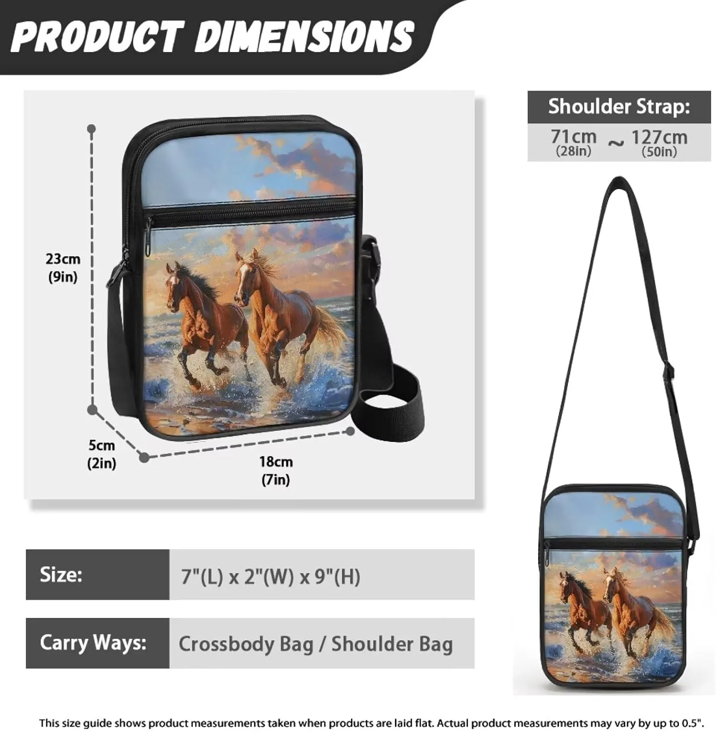 TODIYADDU Stylish Shoulder Bag for Women Men Fashion Messenger Bag Portable Handbags for Notebook Keys Cards Nice Chest Bag