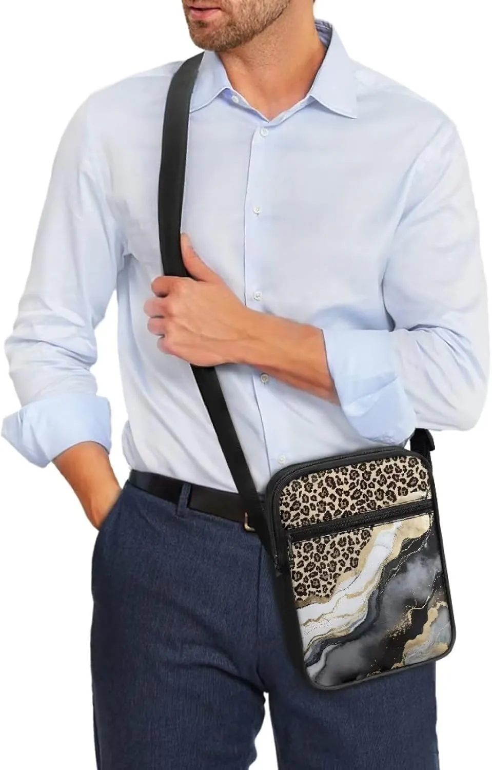 TODIYADDU Stylish Shoulder Bag for Women Men Fashion Messenger Bag Portable Handbags for Notebook Keys Cards Nice Chest Bag