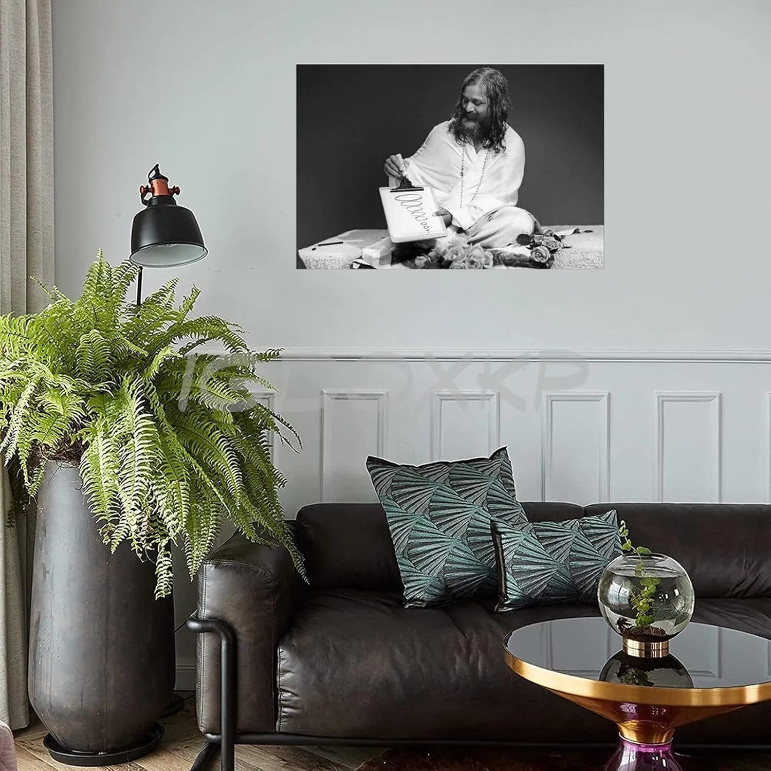 TOYOCC Maharishi Mahesh Yogi Indian Yoga Guru Art, Meditation Art Portrait Poster (2) Canvas Poster Bedroom Decor Office Room Decor Gift Unframe-style 18x12inch(45x30cm)