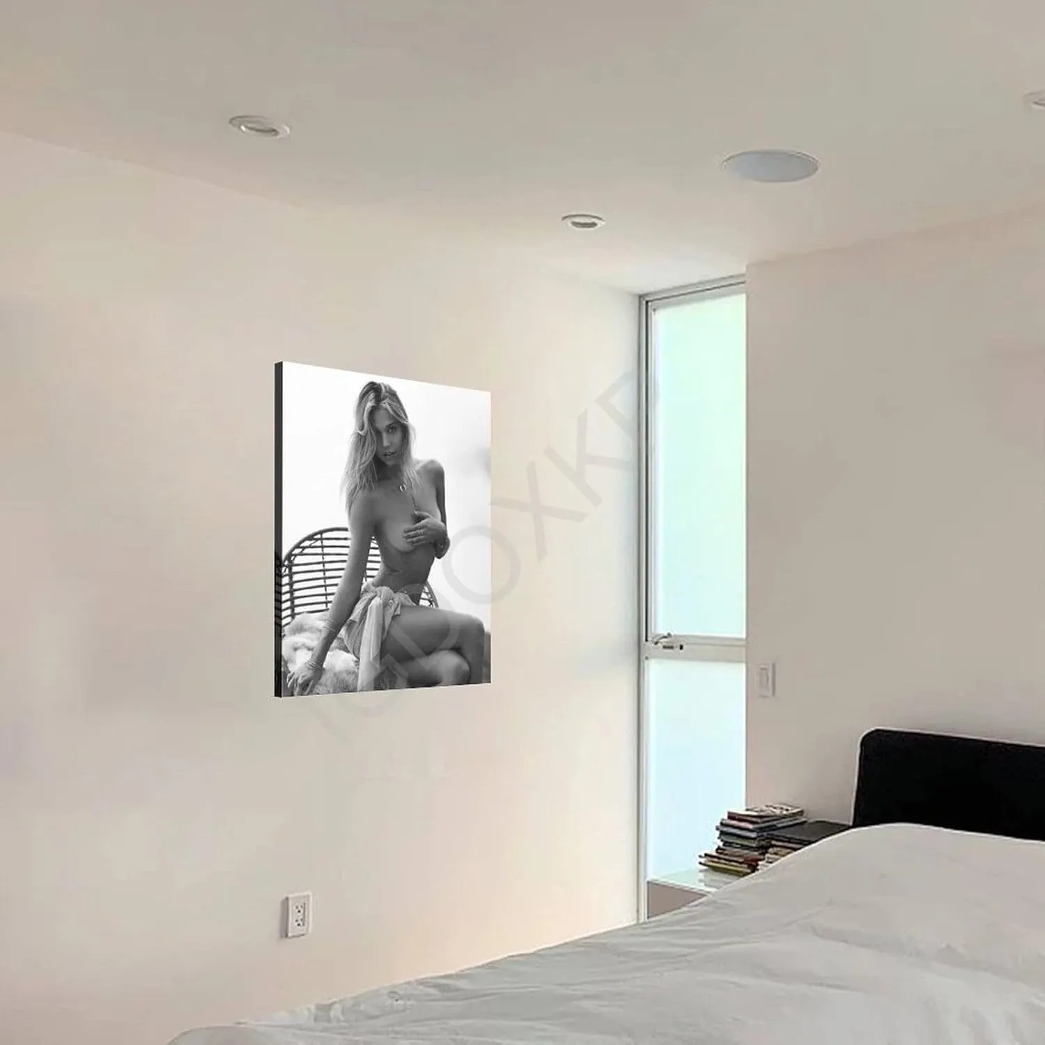 TOYOCC Room Aesthetics Poster Alexis Ren Perfect Body Sexy Model Art Poster (2) Canvas Poster Bedroom Decor Office Room Decor Gift Frame-style 8x10inch(20x25cm)