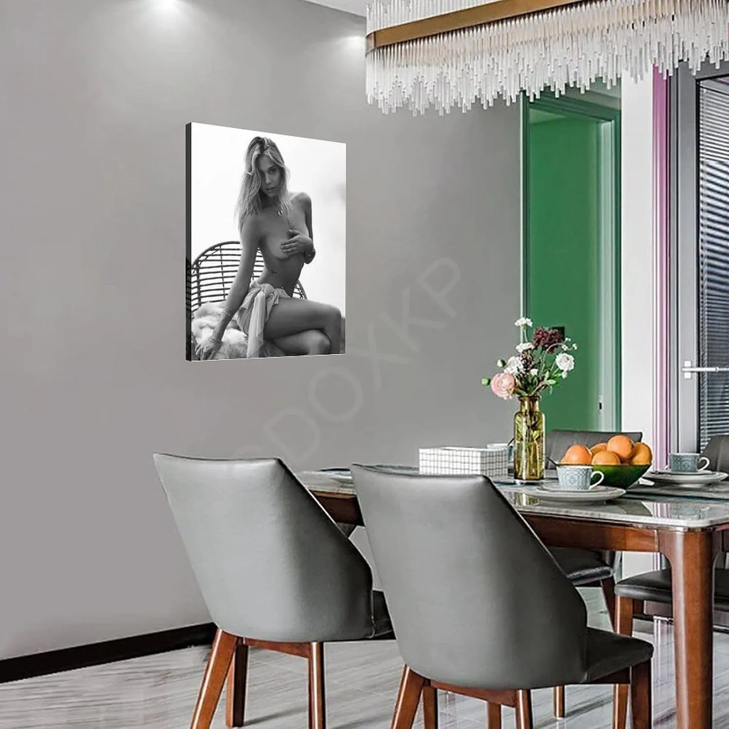 TOYOCC Room Aesthetics Poster Alexis Ren Perfect Body Sexy Model Art Poster (2) Canvas Poster Bedroom Decor Office Room Decor Gift Frame-style 8x10inch(20x25cm)