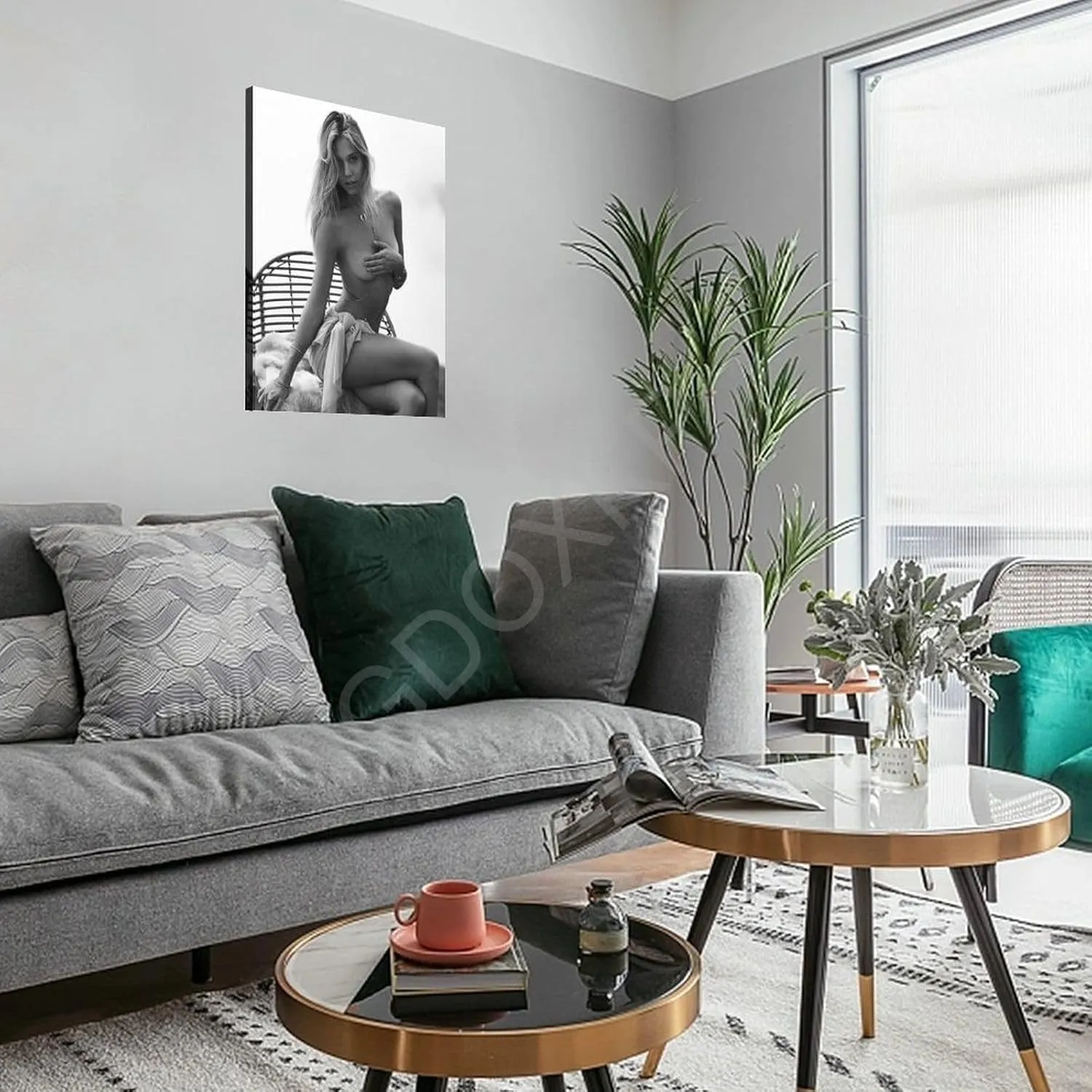 TOYOCC Room Aesthetics Poster Alexis Ren Perfect Body Sexy Model Art Poster (2) Canvas Poster Bedroom Decor Office Room Decor Gift Frame-style 8x10inch(20x25cm)