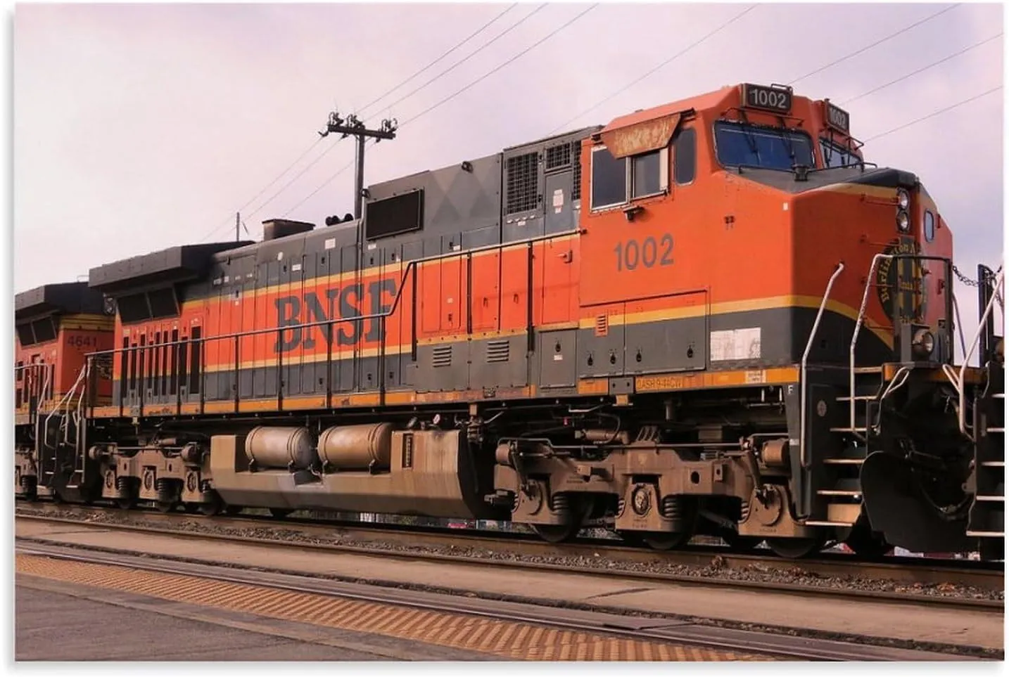 Train PosterDiesel Train BNSF Poster (2) Wall Poster Art Canvas Printing Living Room Office Bedroom Aesthetic Poster 30x20inch(75x50cm) Unframe-style