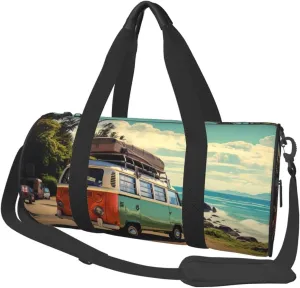 Travel Duffel Bag Foldable Weekender Overnight Bags Summer Road Trip Sports Tote Gym Bag Large Capacity Lightweight Carry On Luggage Bags for Men Women