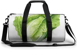 Travel Duffel Bag Weekender Bags for Men Women Large Capacity Overnight Bags Emerald Green Cabbage Travel Sports Gym Bag Canvas Carry On Tote Bags for Travel Yoga