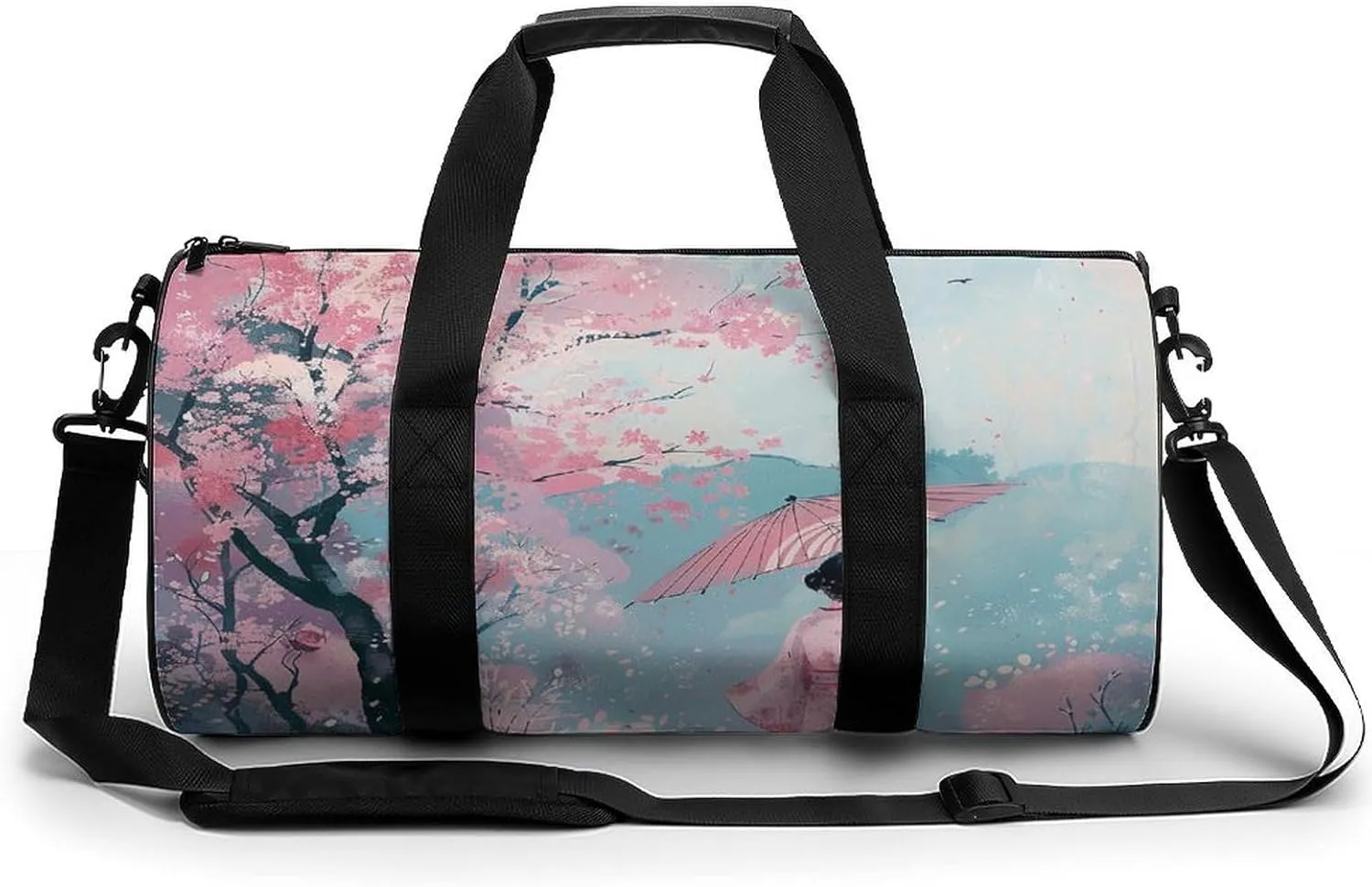 Travel Duffel Bag Weekender Bags for Men Women Large Capacity Overnight Bags Peach Style Women Travel Sports Gym Bag Canvas Carry On Tote Bags for Travel Yoga