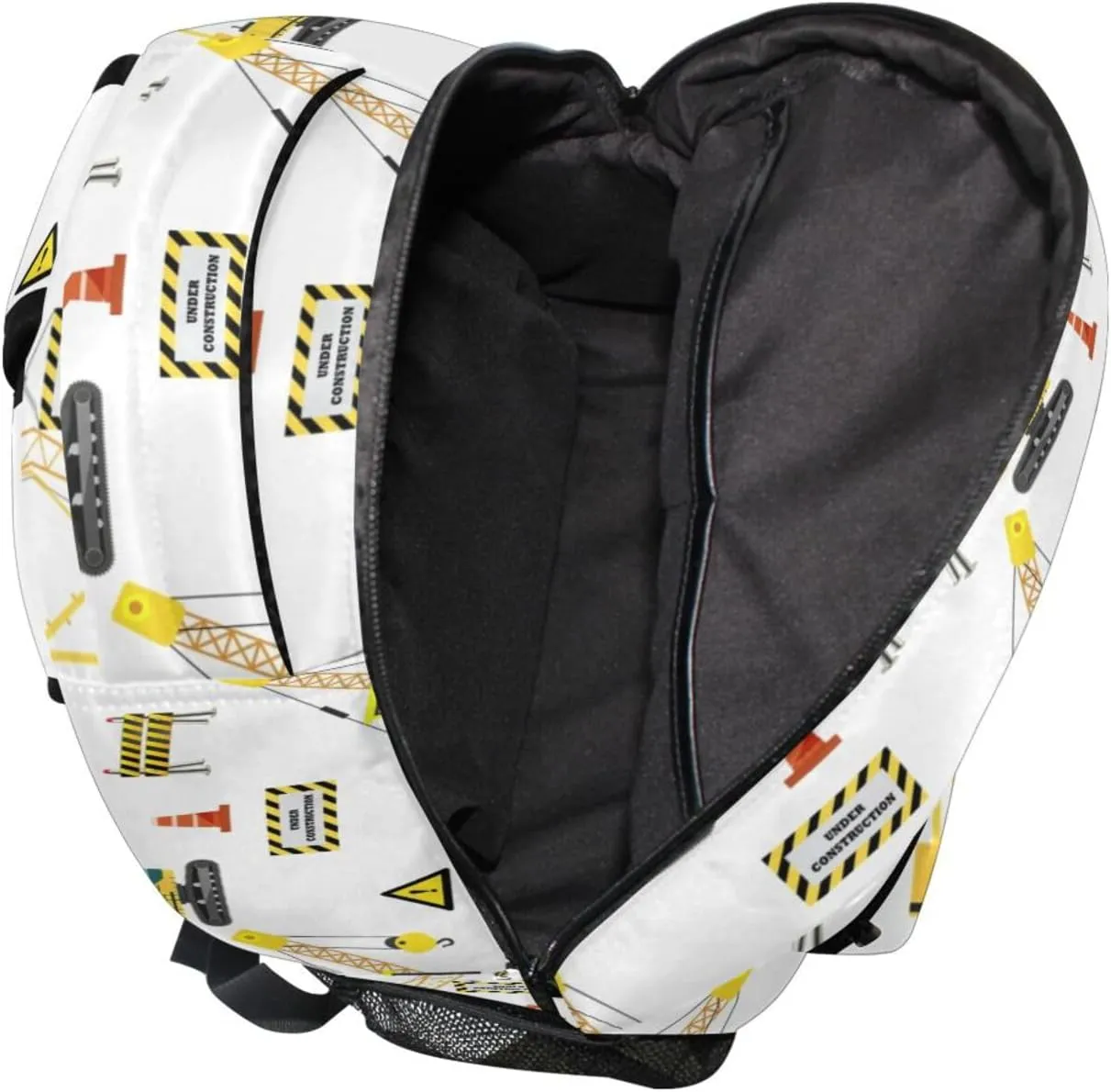 Travel Laptop Backpack Daypack Hoisting Crane Truck College School Computer Bag Bookbag for Kids, Fits 3 to 6 years old