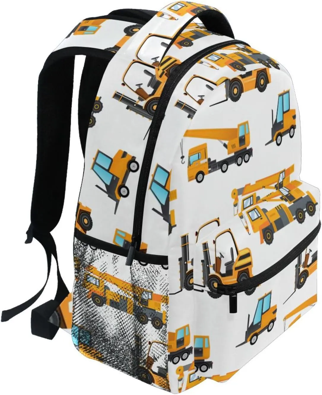 Travel Laptop Backpack Daypack Industrial Elevator Truck College School Computer Bag Bookbag for Kids, Fits 3 to 6 years old