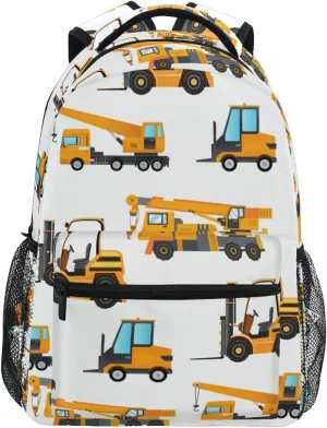 Travel Laptop Backpack Daypack Industrial Elevator Truck College School Computer Bag Bookbag for Kids, Fits 3 to 6 years old