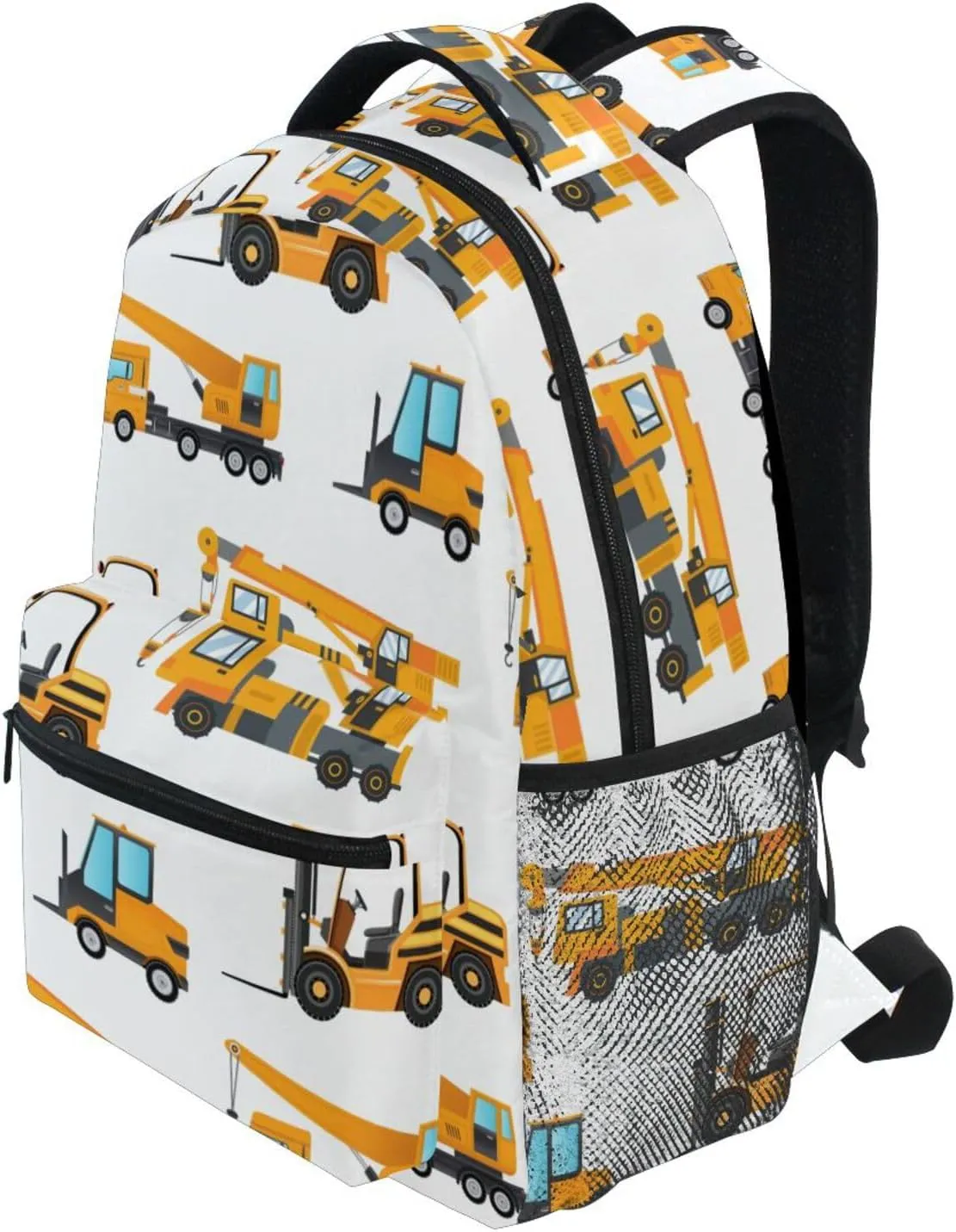 Travel Laptop Backpack Daypack Industrial Elevator Truck College School Computer Bag Bookbag for Kids, Fits 3 to 6 years old