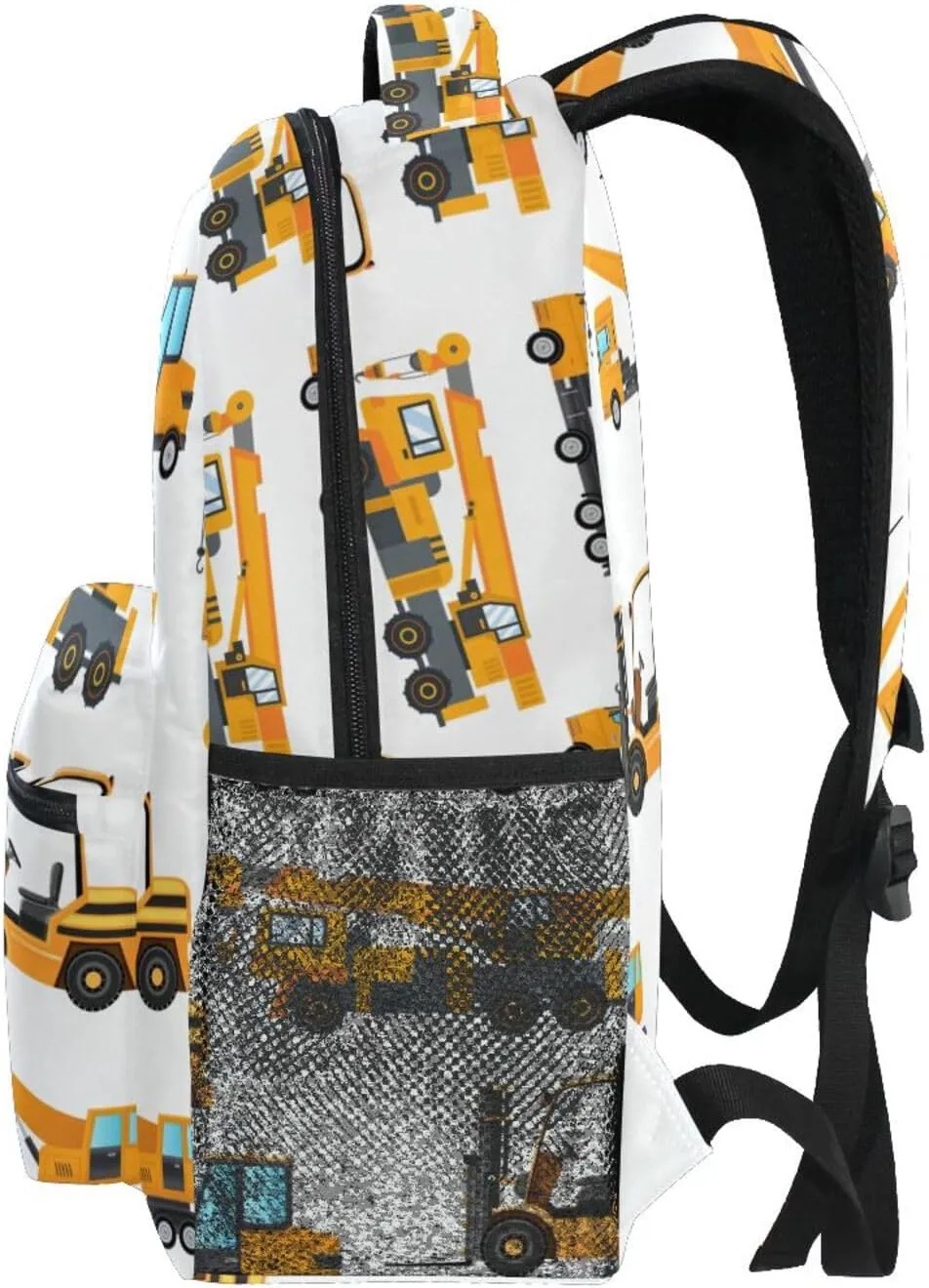 Travel Laptop Backpack Daypack Industrial Elevator Truck College School Computer Bag Bookbag for Kids, Fits 3 to 6 years old