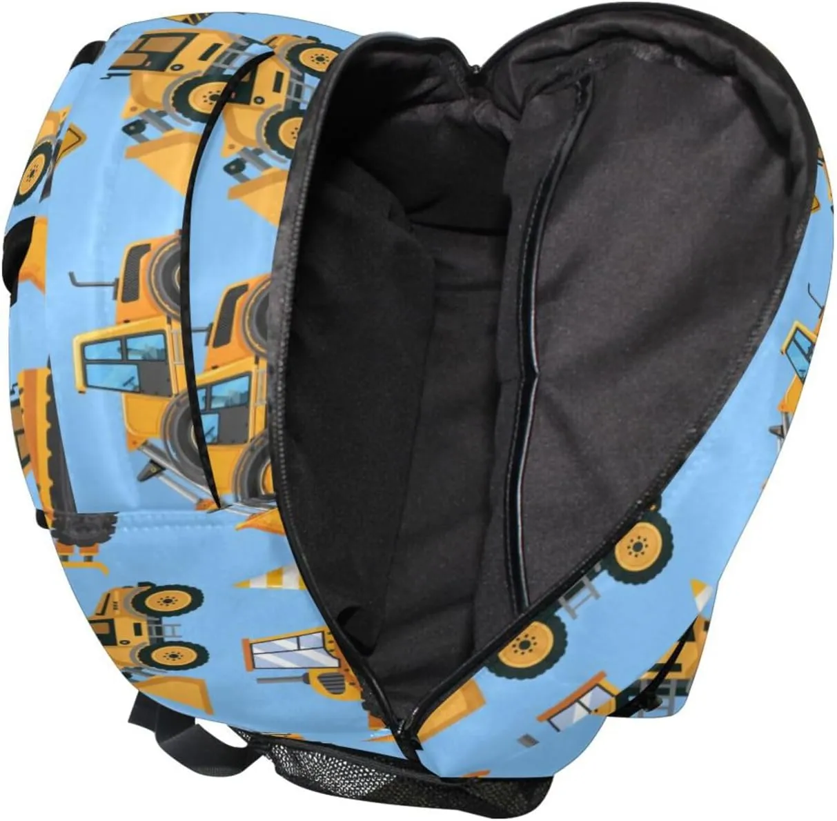 Travel Laptop Backpack Daypack Skid Loader Truck College School Computer Bag Bookbag for for Kids, Fits 3 to 6 years old