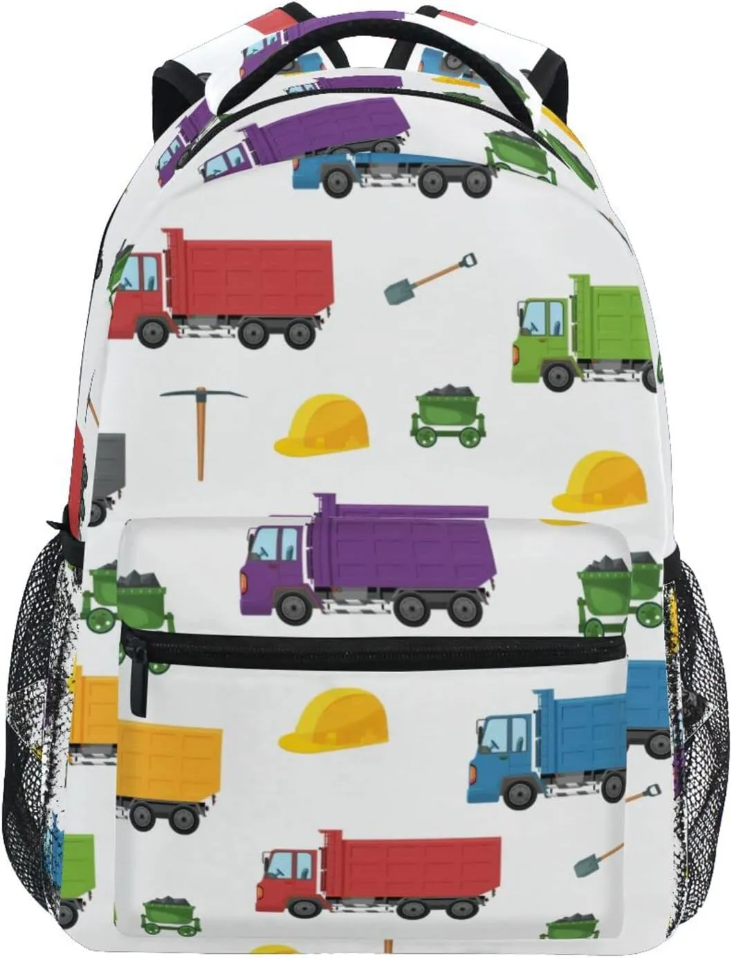 Travel Laptop Backpack Daypack Unloading Dump Truck College School Computer Bag Bookbag for Kids, Fits 3 to 6 years old
