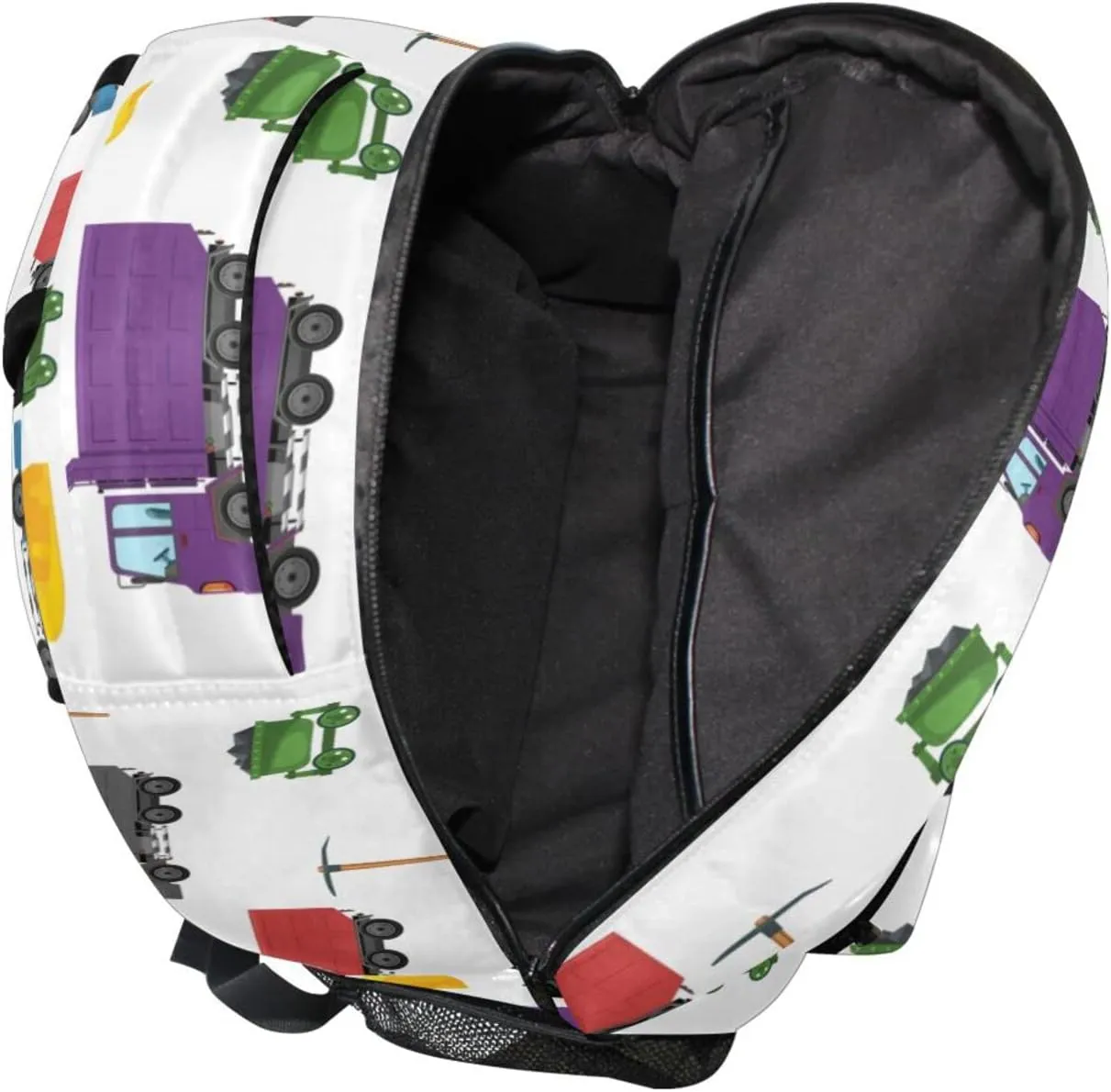 Travel Laptop Backpack Daypack Unloading Dump Truck College School Computer Bag Bookbag for Kids, Fits 3 to 6 years old
