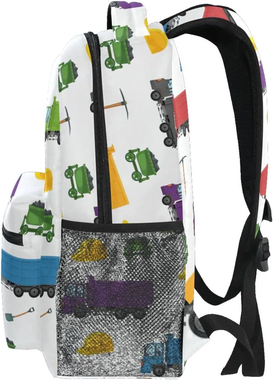 Travel Laptop Backpack Daypack Unloading Dump Truck College School Computer Bag Bookbag for Kids, Fits 3 to 6 years old