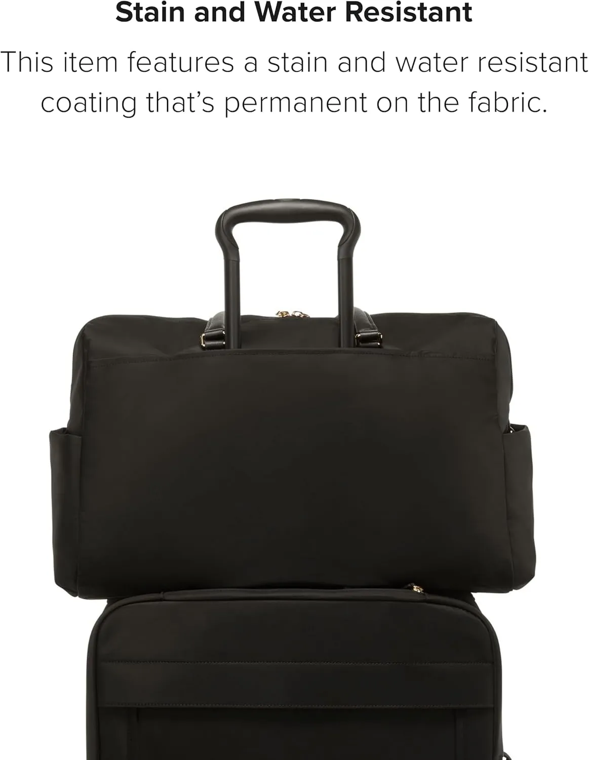 TUMI - Voyageur Venice Duffel - Aesthetic Travel Duffel Bag for Women - Multicompartment Weekender Ladies' Bag - Black/Gold