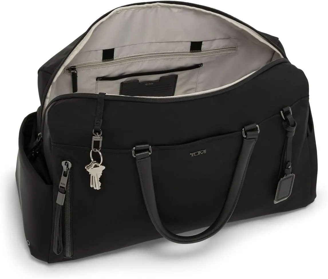 TUMI - Voyageur Venice Duffel - Aesthetic Travel Duffel Bag for Women - Multicompartment Weekender Ladies' Bag - Black/Gunmetal