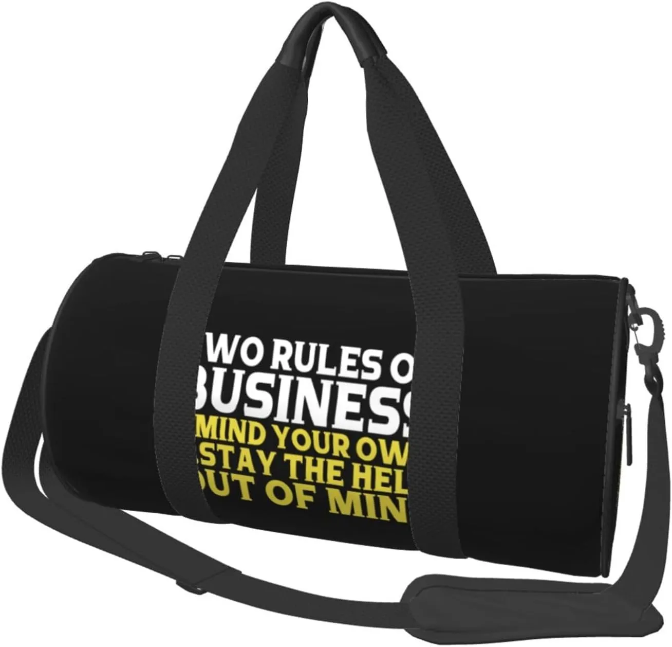 Two Rules Of Business, Mind Your Own Duffel Bag Gym Bag Travel Sports Tote Large Foldable Beach Swim Yoga4