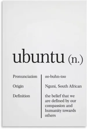 Ubuntu Definition Wall Art Quote Poster Painting Wall Art Poster2-gigapixel-scale-2x Poster for Room Aesthetic Posters & Prints on Canvas Wall Art Poster for Room 12x18inch(30x45cm)