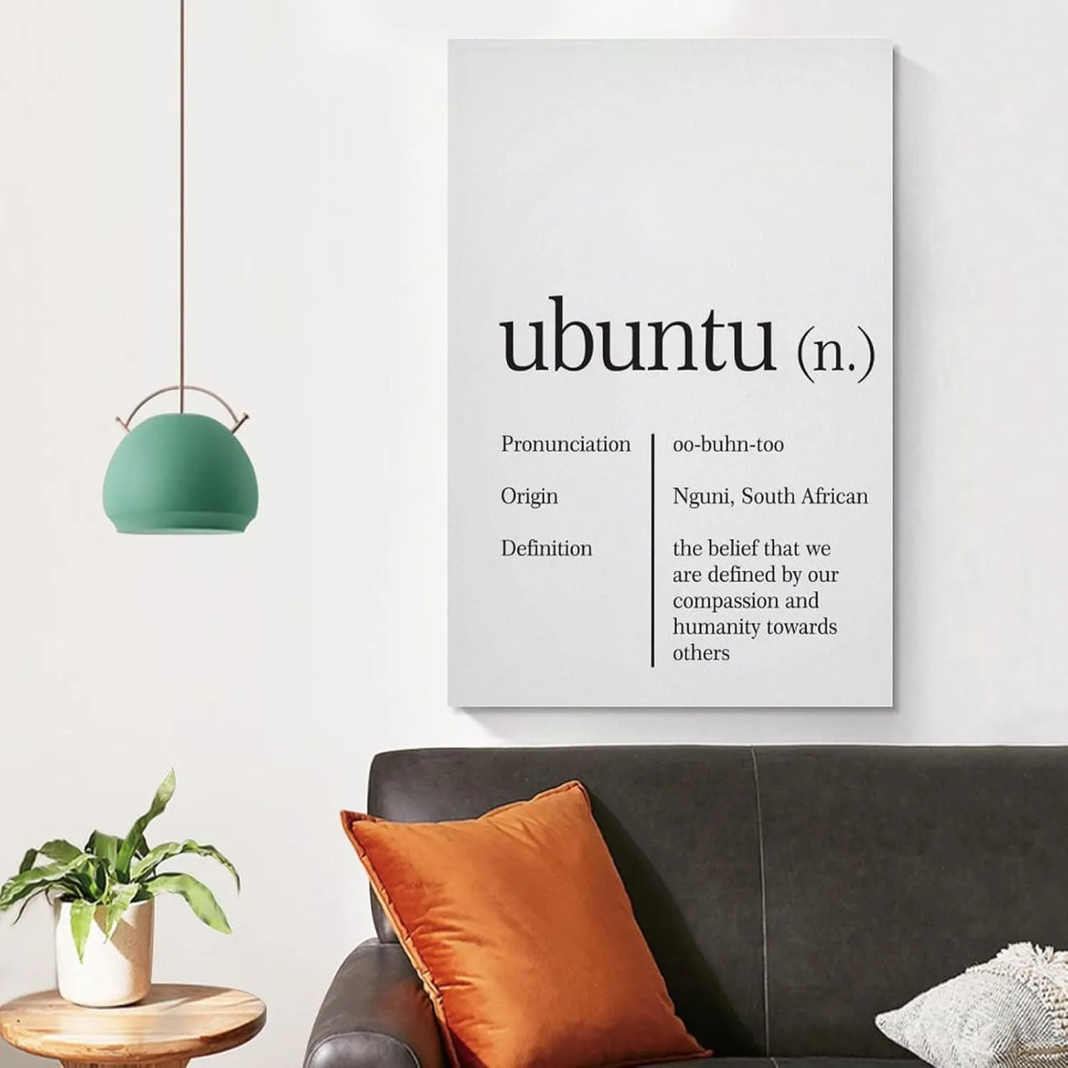 Ubuntu Definition Wall Art Quote Poster Painting Wall Art Poster2-gigapixel-scale-2x Poster for Room Aesthetic Posters & Prints on Canvas Wall Art Poster for Room 12x18inch(30x45cm)