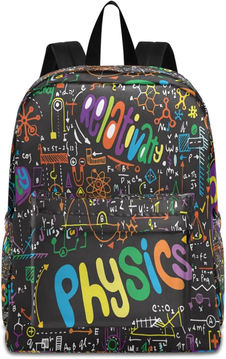 Unisex Physics Scientific Formulas and Calculation Large Laptop Backpack Durable Travel Computer Bag Portable Shoulders Bag for Books Work Daily