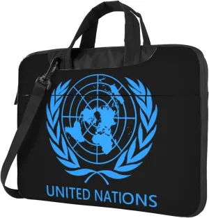 United Nations Emblem 3d Pattern Laptop Bag Shoulder Bag Computer Notebook Briefcase Messenger Bag