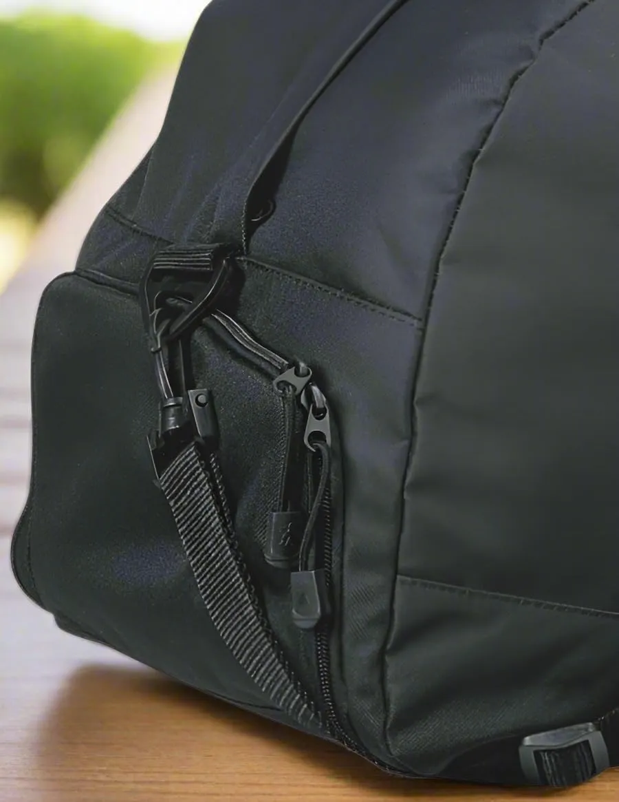 University of Alabama Duffle Bags - Alabama Gym Bag w/SHOE POCKETS (Black Script A Logo)