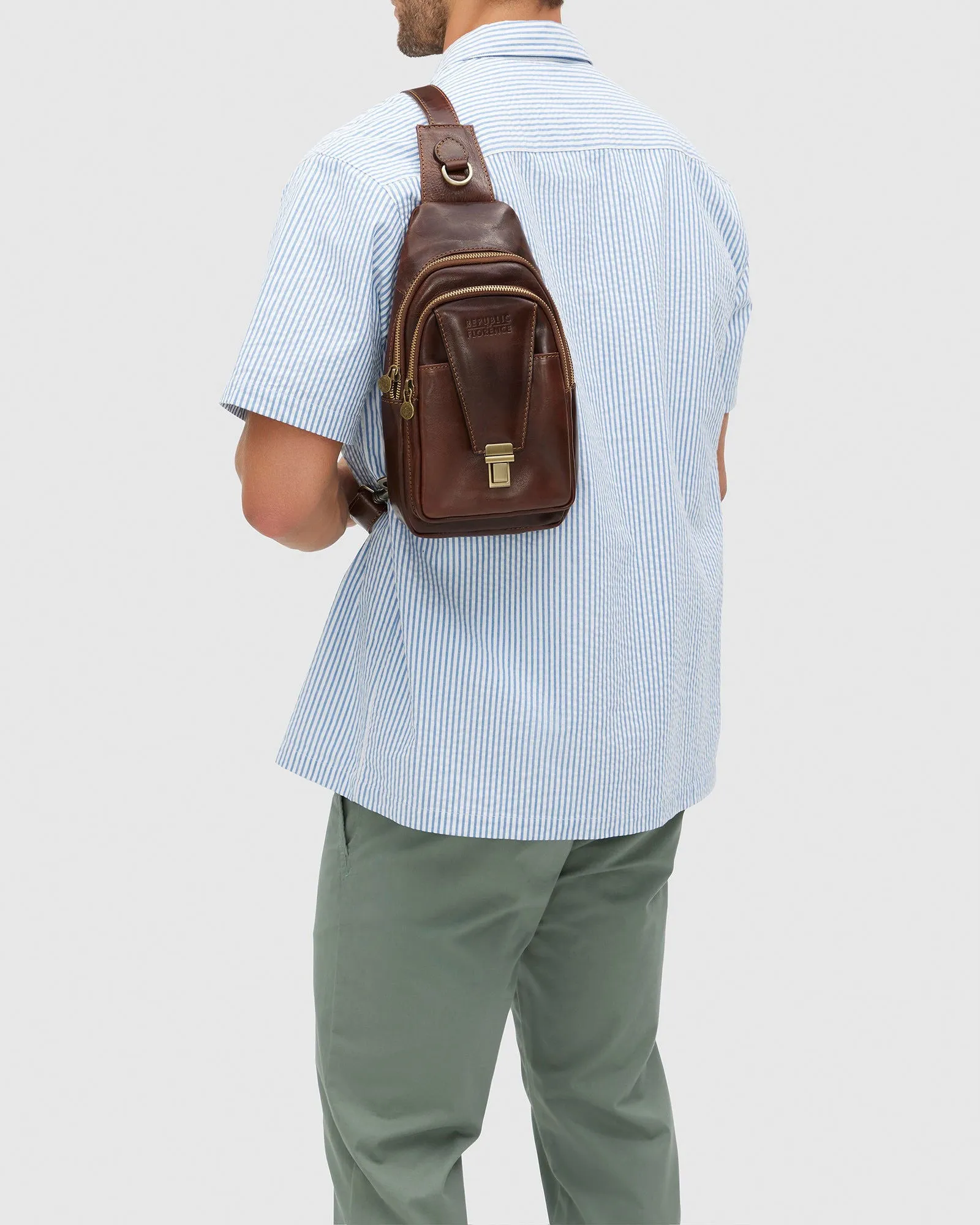 Valerio Brown - Leather Sling Brown