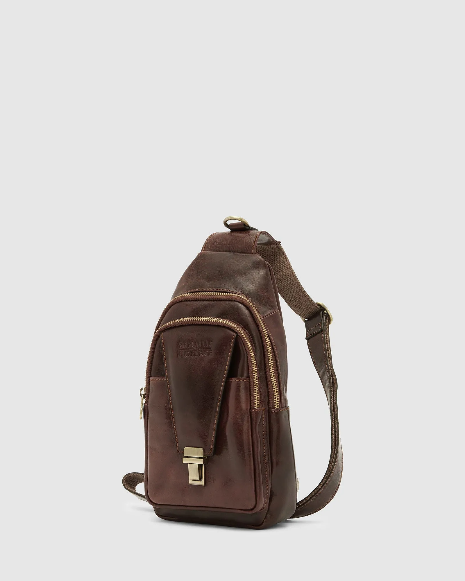 Valerio Brown - Leather Sling Brown