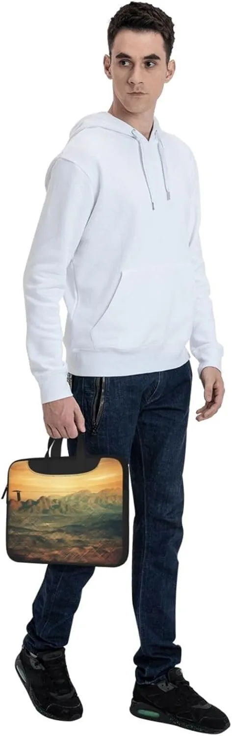 Valley Pattern Laptop Bag Laptop Messenger Shoulder Bag Travel Computer Bag for Women Men