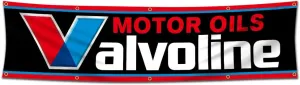 Valvoline Flag Motor Oil Banner, 2x8ft Garage Shop Wall Decor Flags
