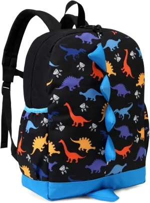 VASCHY Dinosaur Toddler Backpack, Cute Little Boys Girls Kids Schoolbag Bookbag w Chest Strap