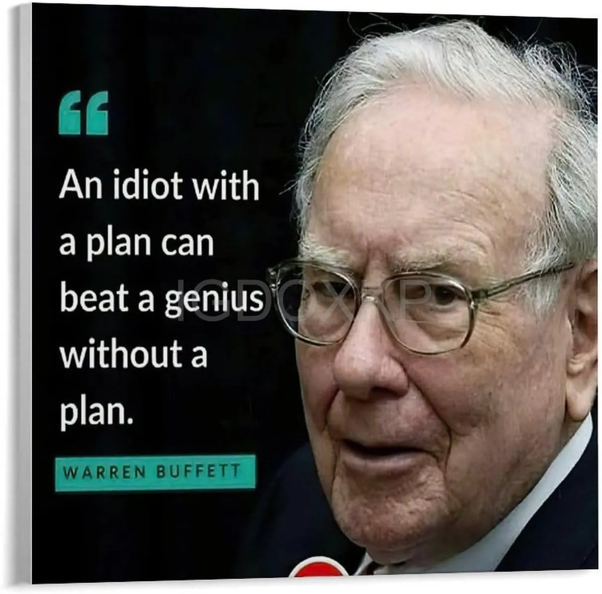Warren Buffett Successful Investor Inspirational Celebrity Quotes Portrait Art Inspirational Poster Canvas Poster Wall Art Decor Print Picture Paintings for Living Room Bedroom Decoration Unframe-styl