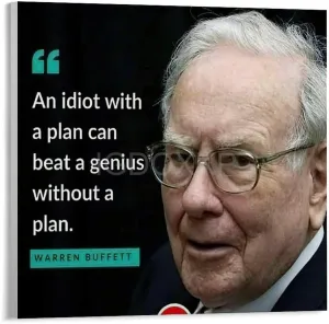 Warren Buffett Successful Investor Inspirational Celebrity Quotes Portrait Art Inspirational Poster Canvas Poster Wall Art Decor Print Picture Paintings for Living Room Bedroom Decoration Unframe-styl