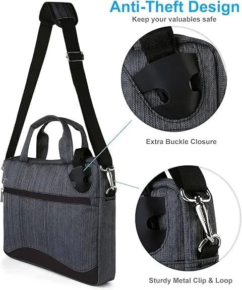 Water Resistant 13 Inch Laptop Messenger Bag Compatible With Spin 3/7 / Chromebook 14 / Swift 7 / One Cloudbook/Aspire 3