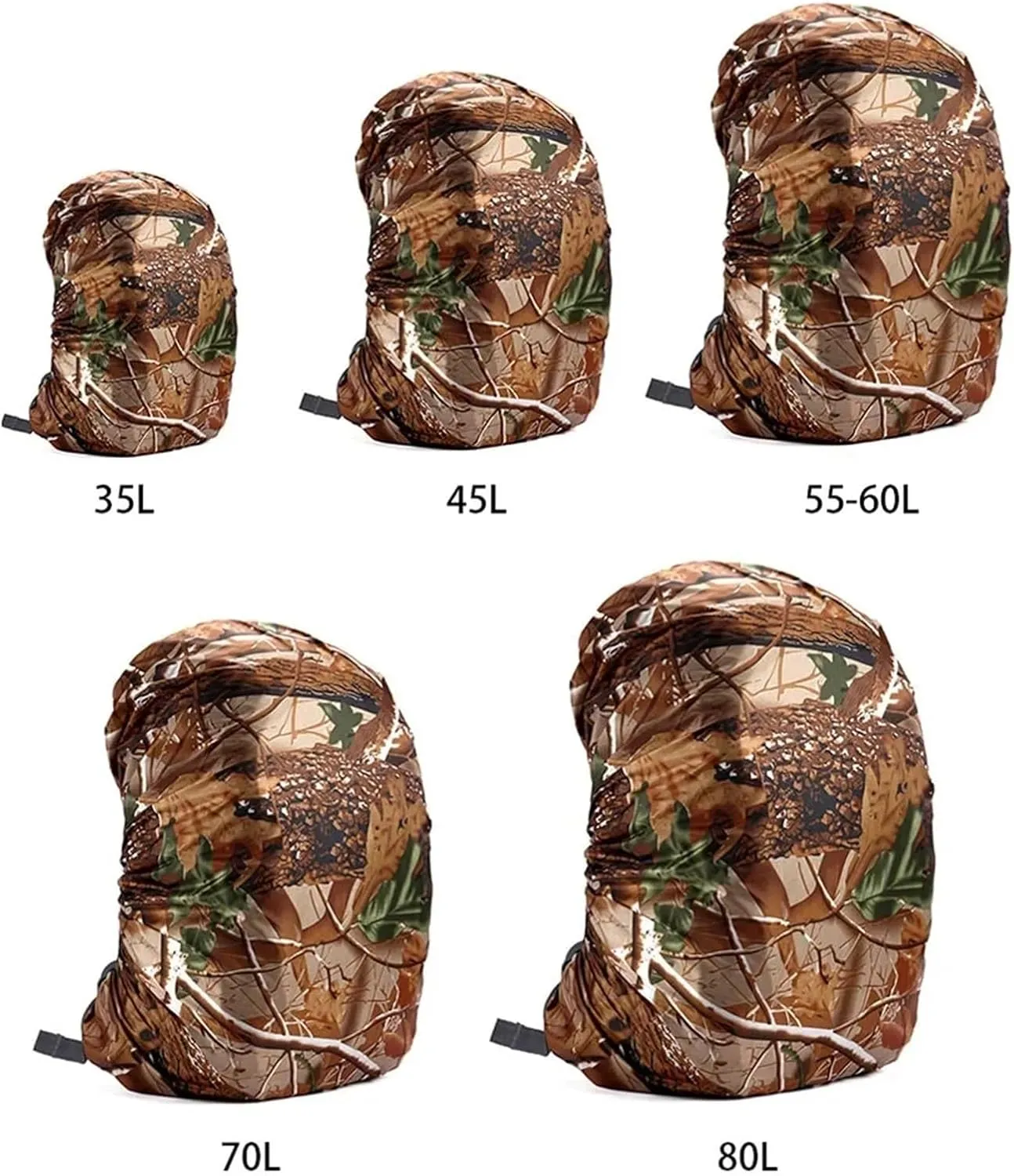 Waterproof Backpack Rain Cover Backpack Rain Cover Outdoor Camping Sun Protection Ultralight Waterproof Bags Cover 35-80L for Hiking，Camping(Color 01-35L)