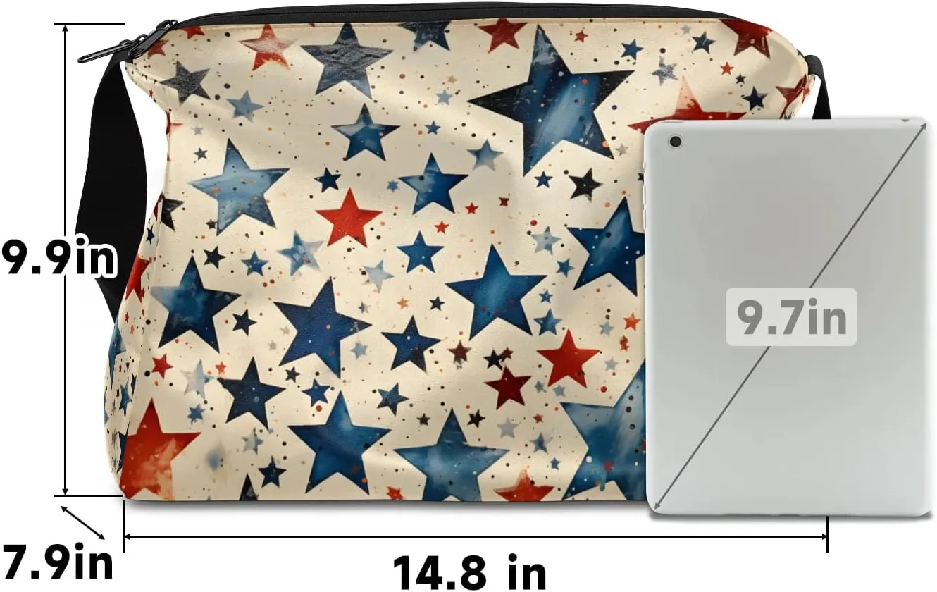 Weekend Bag America Patriotic Stars Prints Lightweight Carry On Duffel Bag Waterproof Gym Bag Pu Leather Duffle Bag for Workout Travel Sport