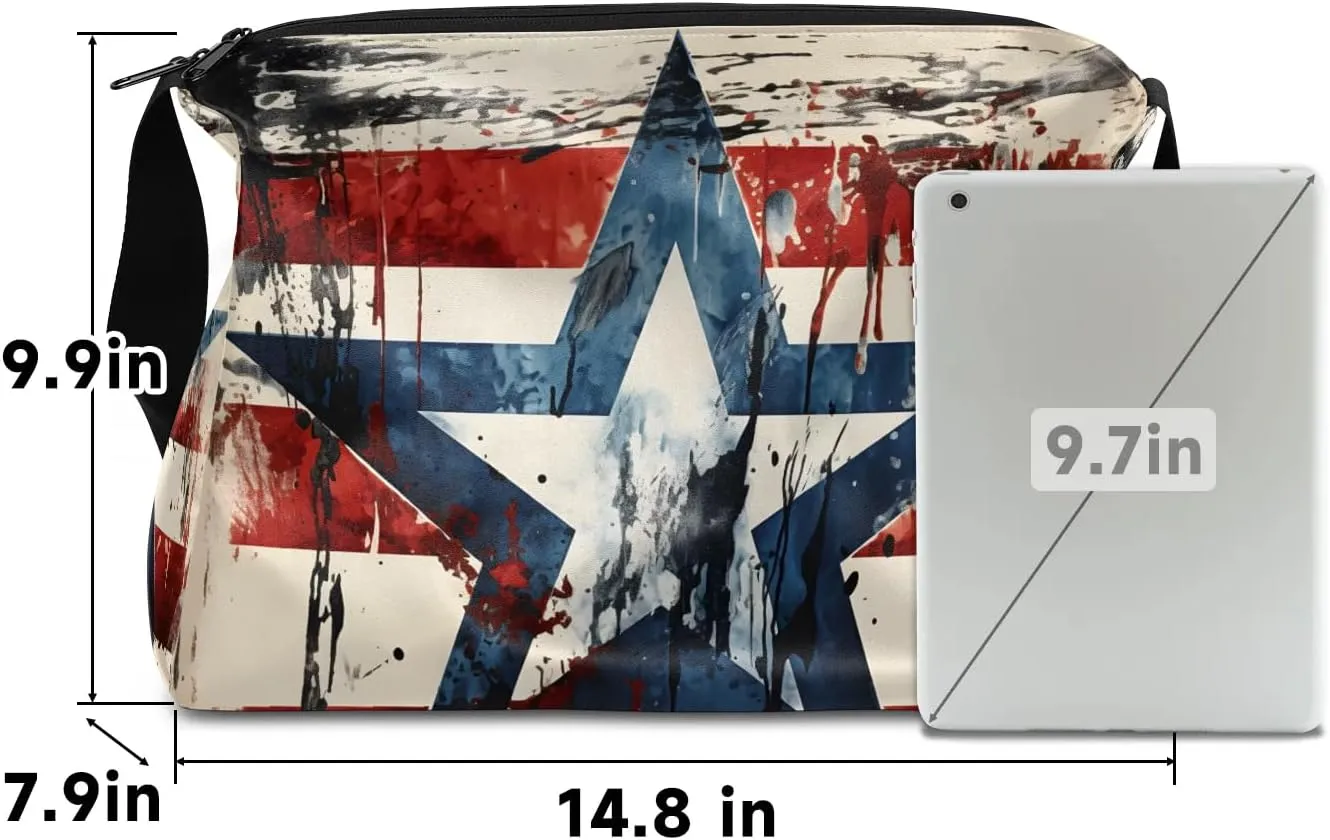 Weekend Bag Art Colorful Flag Pattern Lightweight Carry On Duffel Bag Waterproof Gym Bag Pu Leather Duffle Bag for Workout Travel Sport