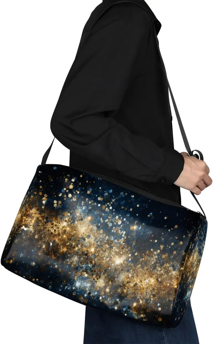 Weekend Bag Art Intersting Printing Lightweight Carry On Duffel Bag Waterproof Gym Bag Pu Leather Duffle Bag for Workout Travel Sport
