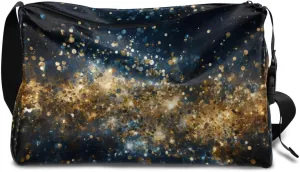 Weekend Bag Art Intersting Printing Lightweight Carry On Duffel Bag Waterproof Gym Bag Pu Leather Duffle Bag for Workout Travel Sport