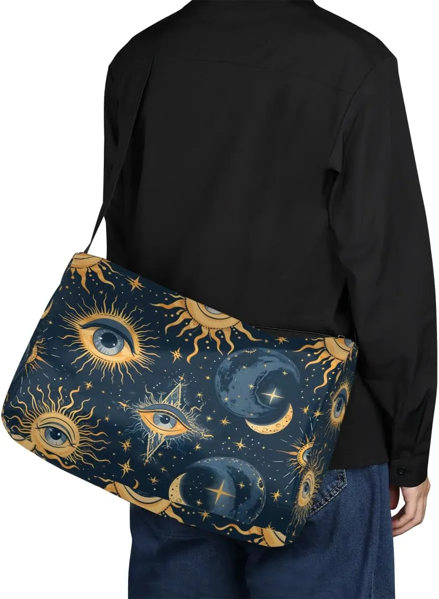 Weekend Bag Boho Eye Pattern Retro Lightweight Carry On Duffel Bag Waterproof Gym Bag Pu Leather Duffle Bag for Workout Travel Sport