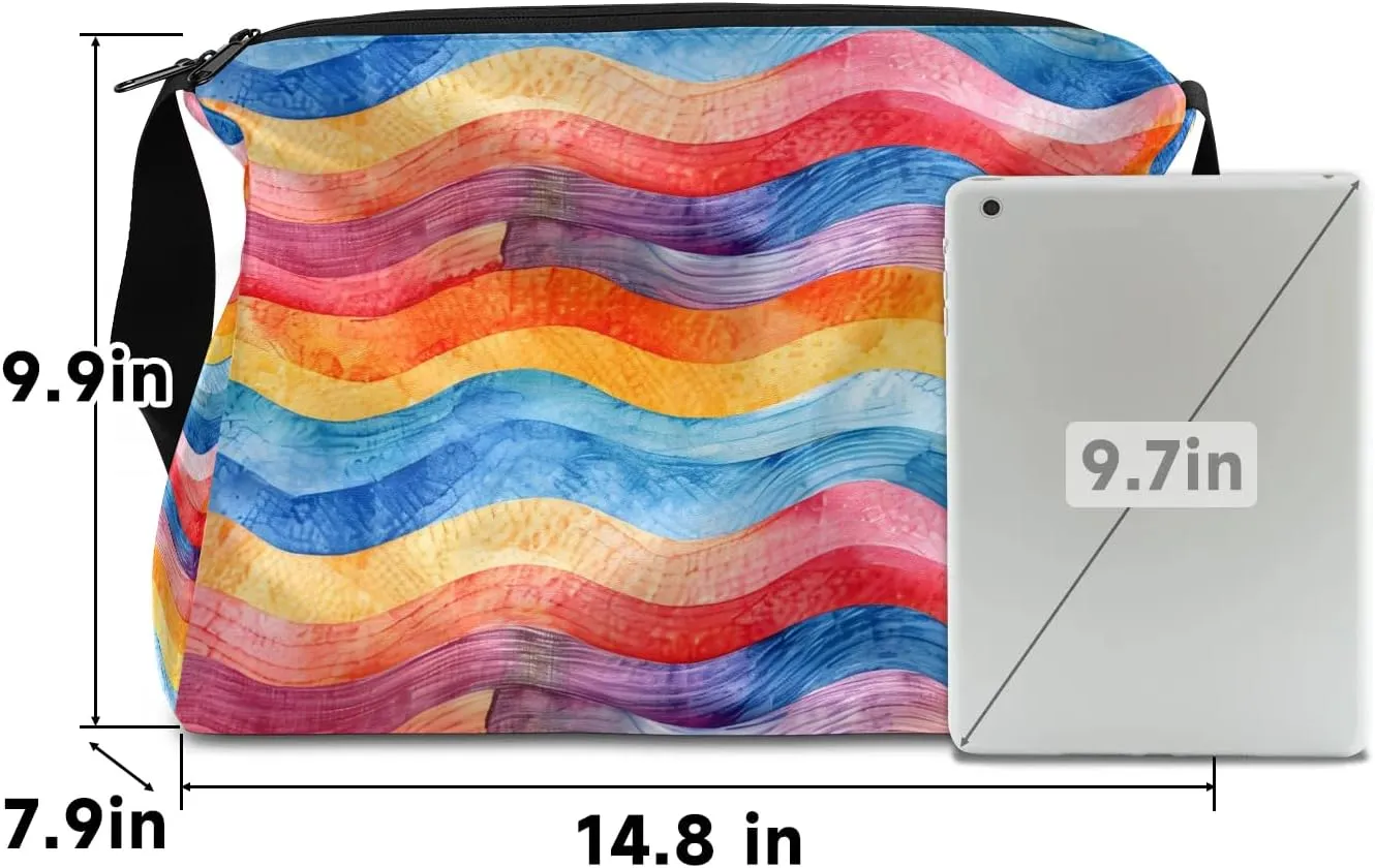 Weekend Bag Multicolor Streak Pattern Lightweight Carry On Duffel Bag Waterproof Gym Bag Pu Leather Duffle Bag for Workout Travel Sport