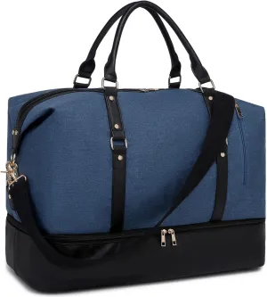 Weekender Bags for Women Oversized Travel Bag Womens Overnight Bag Mens Duffle Bag Large Size with Shoe Compartment