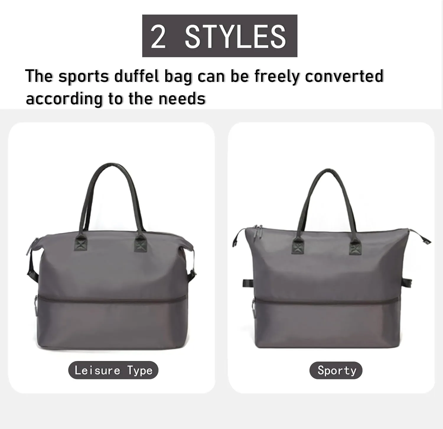 Weekender Travel Bag Gym duffle sports Bag Durable Duffle Bag Sports Bag for Fitness and Business Trips