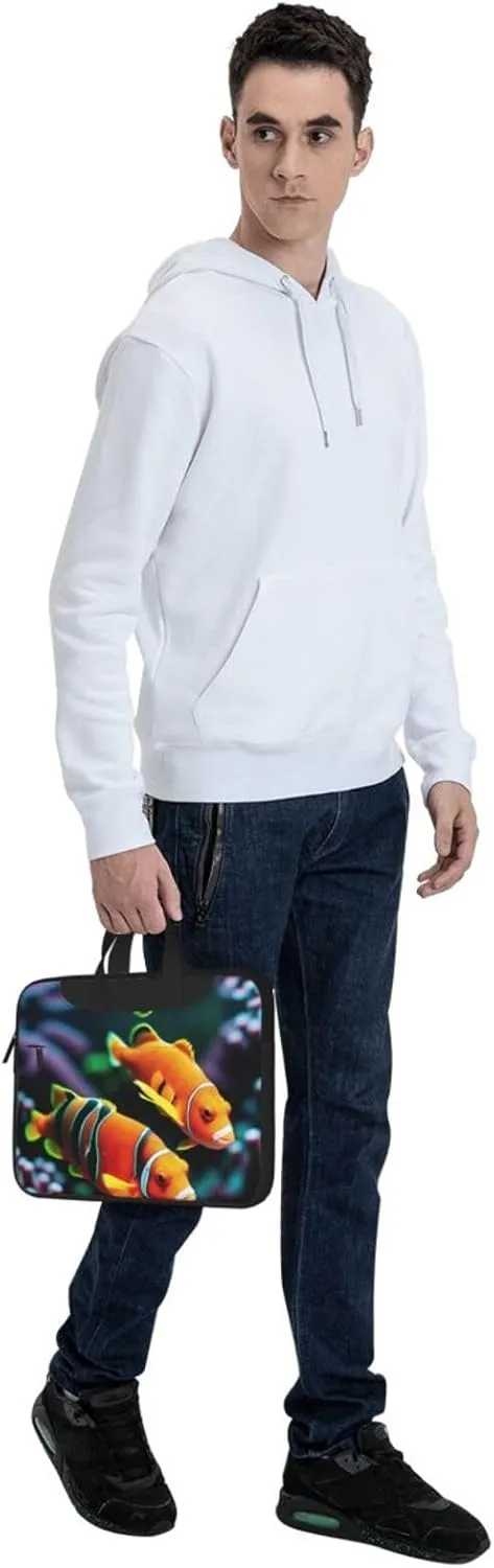 Whales Laptop Shoulder Bag Notebook Computer Case Briefcase With Shoulder Straps And Handle