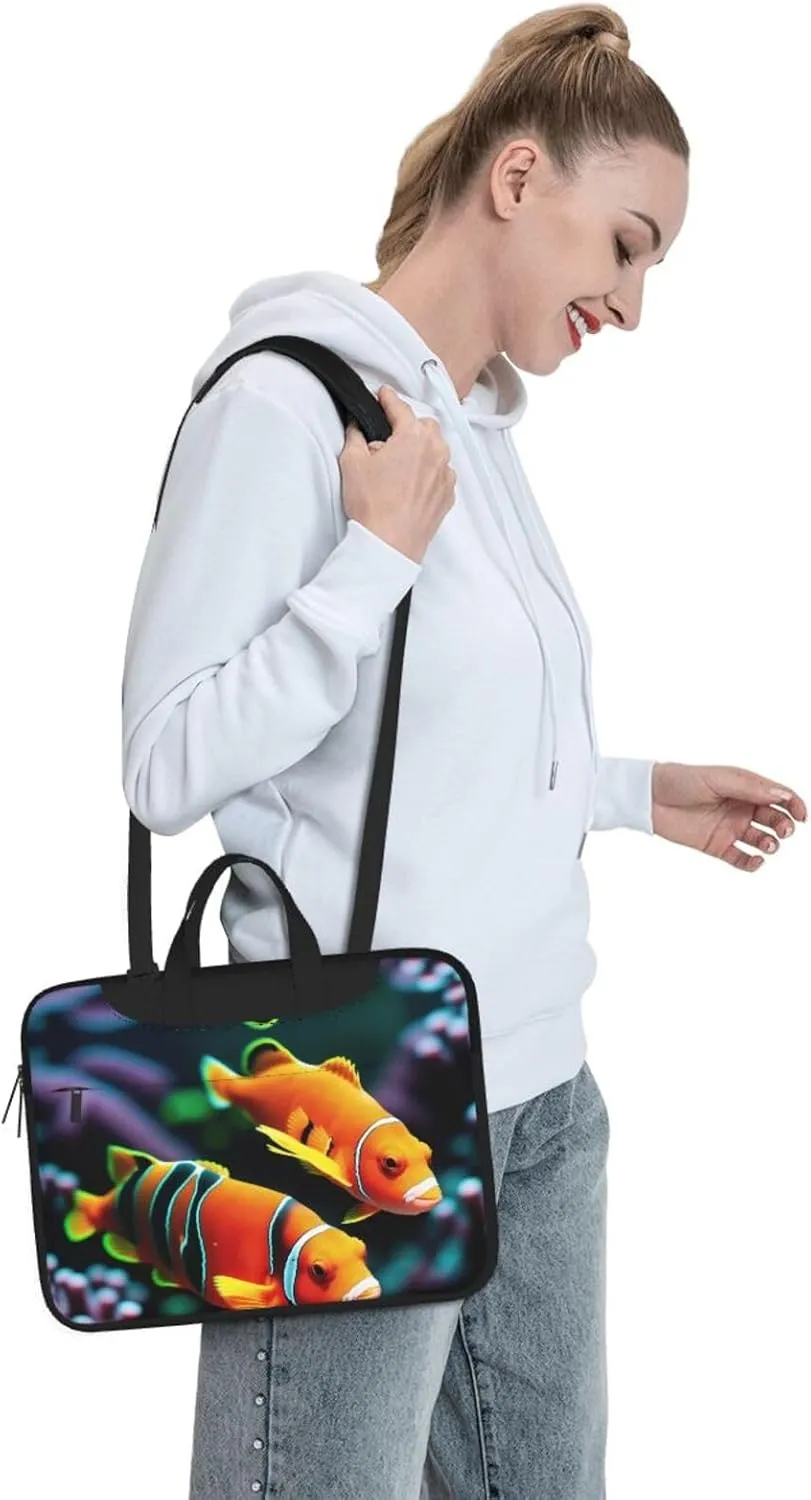 Whales Laptop Shoulder Bag Notebook Computer Case Briefcase With Shoulder Straps And Handle