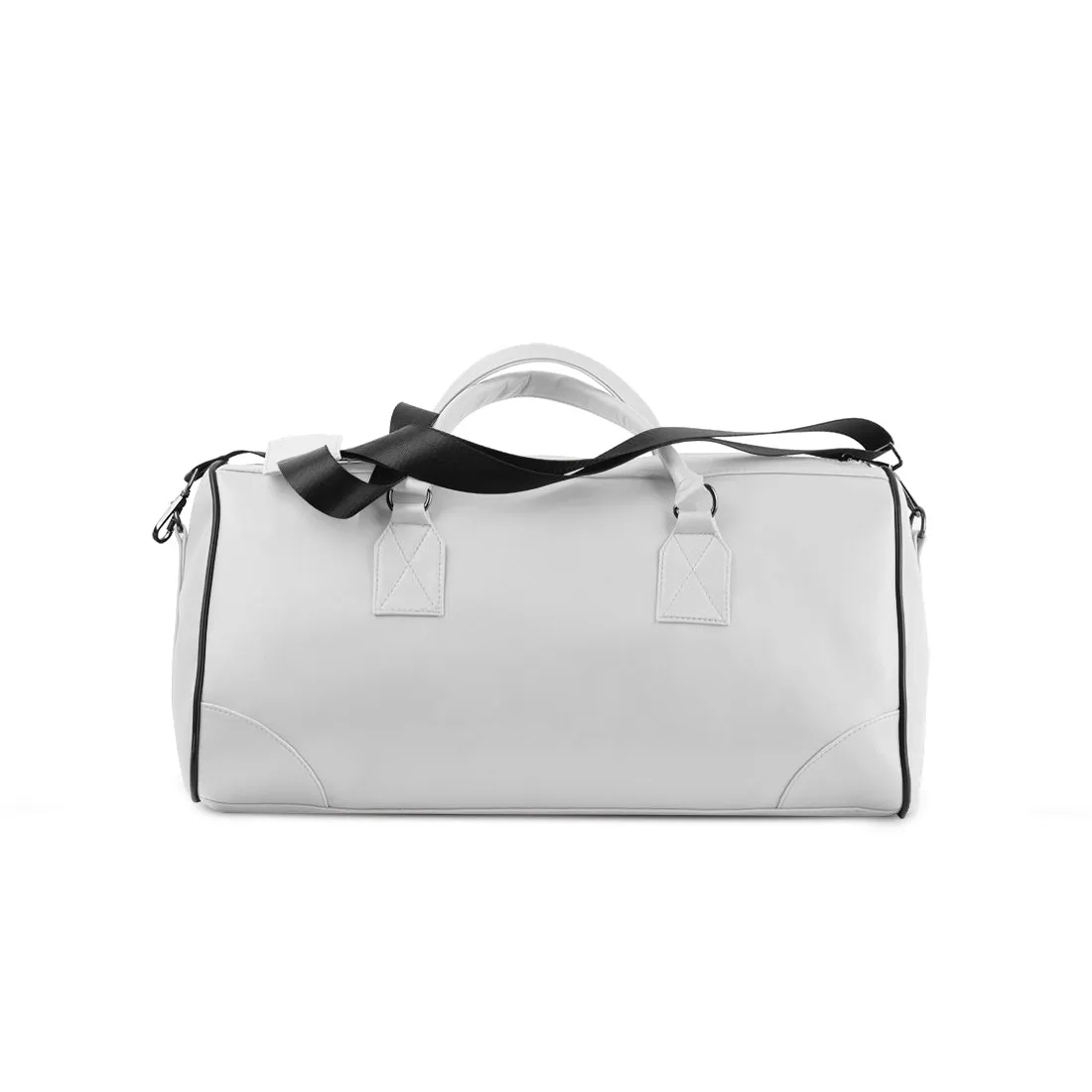 White Mixed Duffel Bag Urban Brushstrokes