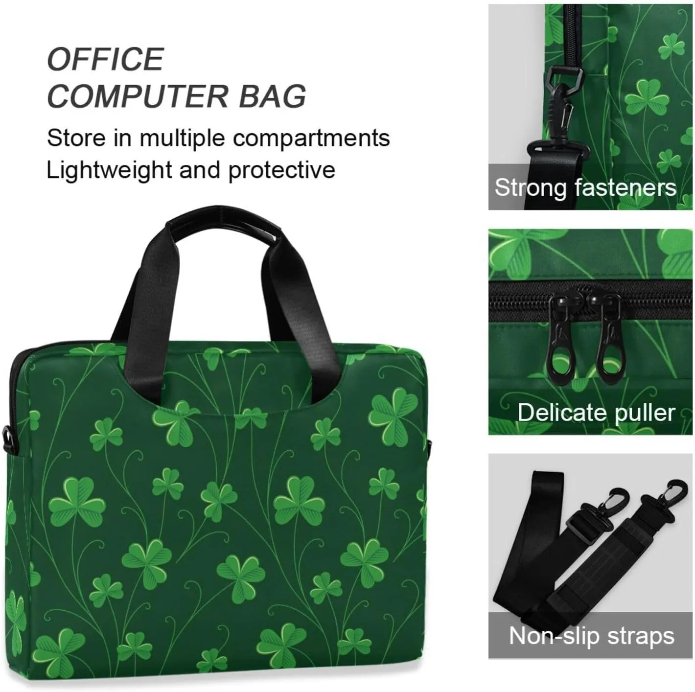 WIHVE Unisex Laptop Shoulder Case 15 14 13inch Laptop Shoulder Bag for Women Men
