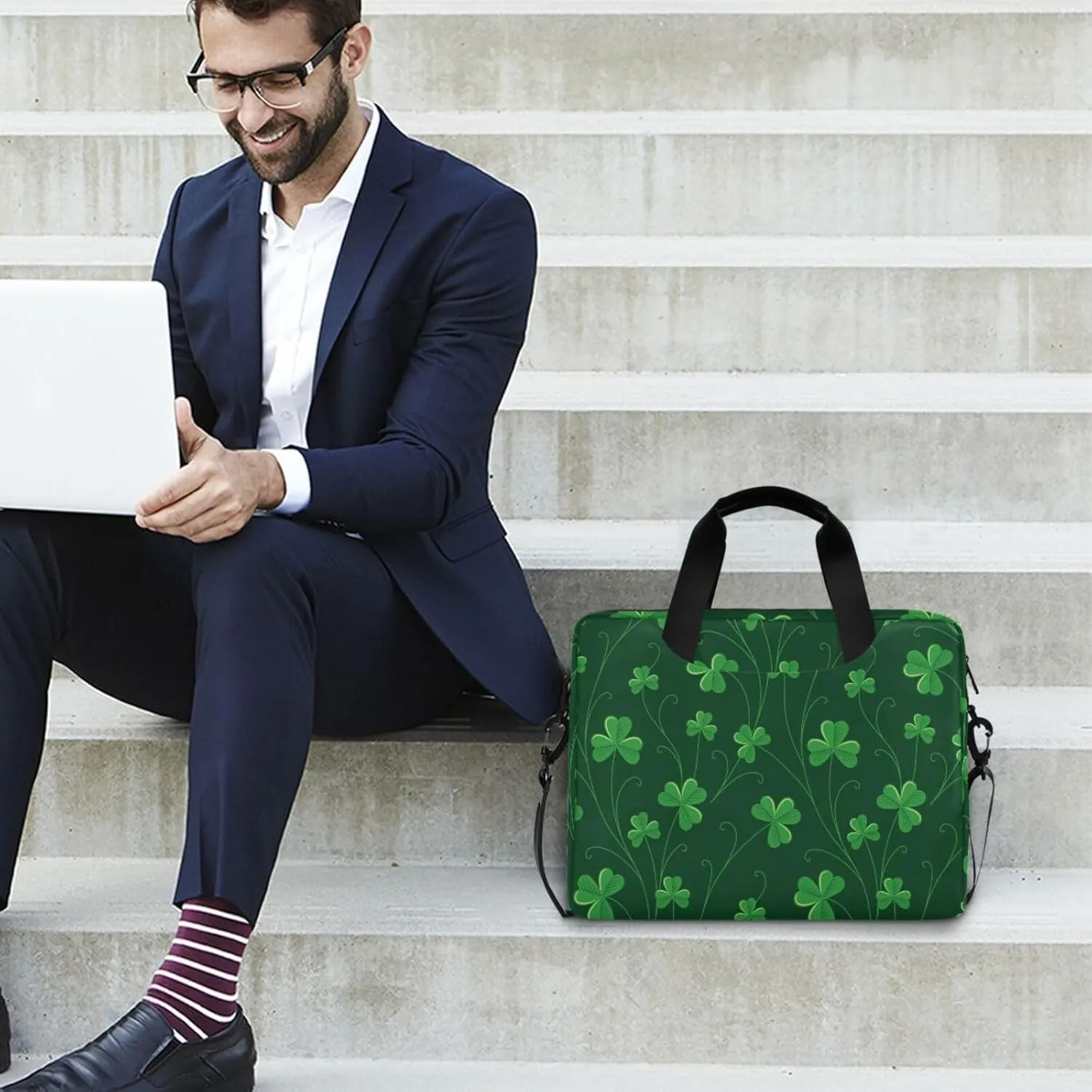 WIHVE Unisex Laptop Shoulder Case 15 14 13inch Laptop Shoulder Bag for Women Men