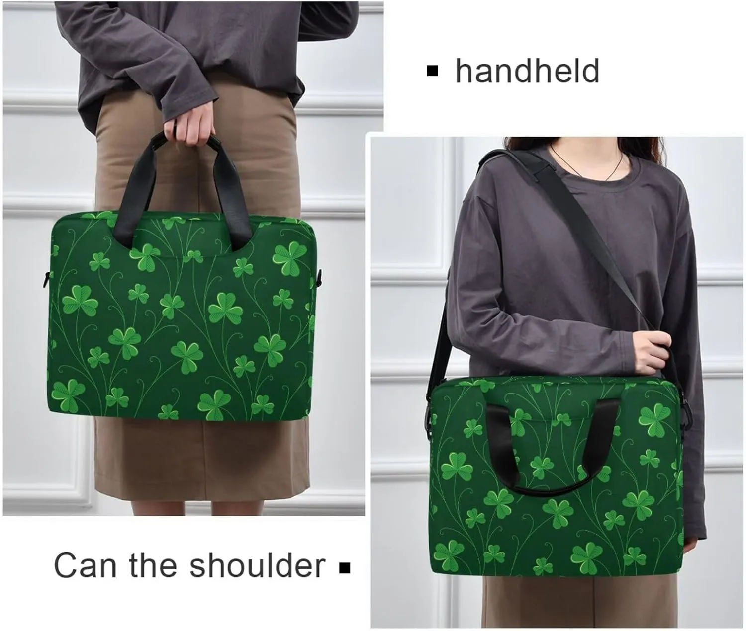 WIHVE Unisex Laptop Shoulder Case 15 14 13inch Laptop Shoulder Bag for Women Men